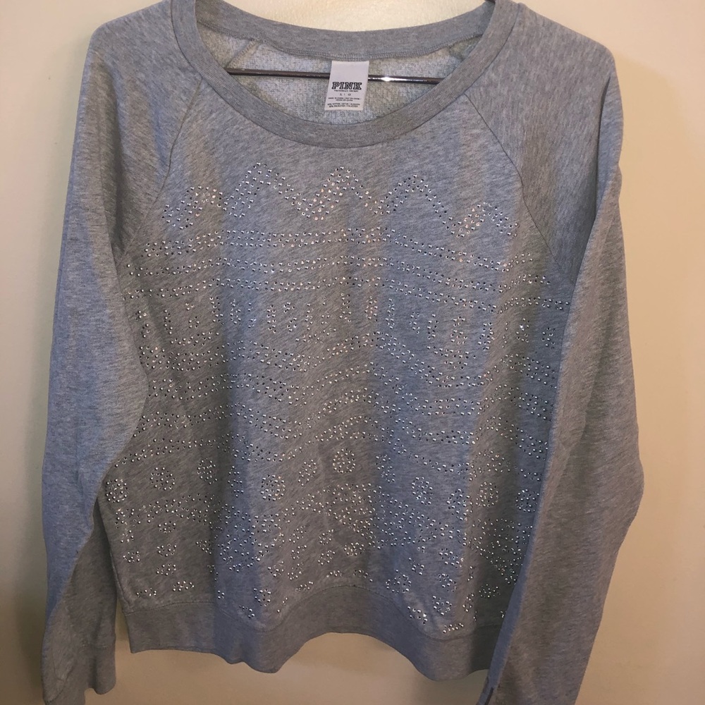 VS Pink bling crewneck sweatshirt